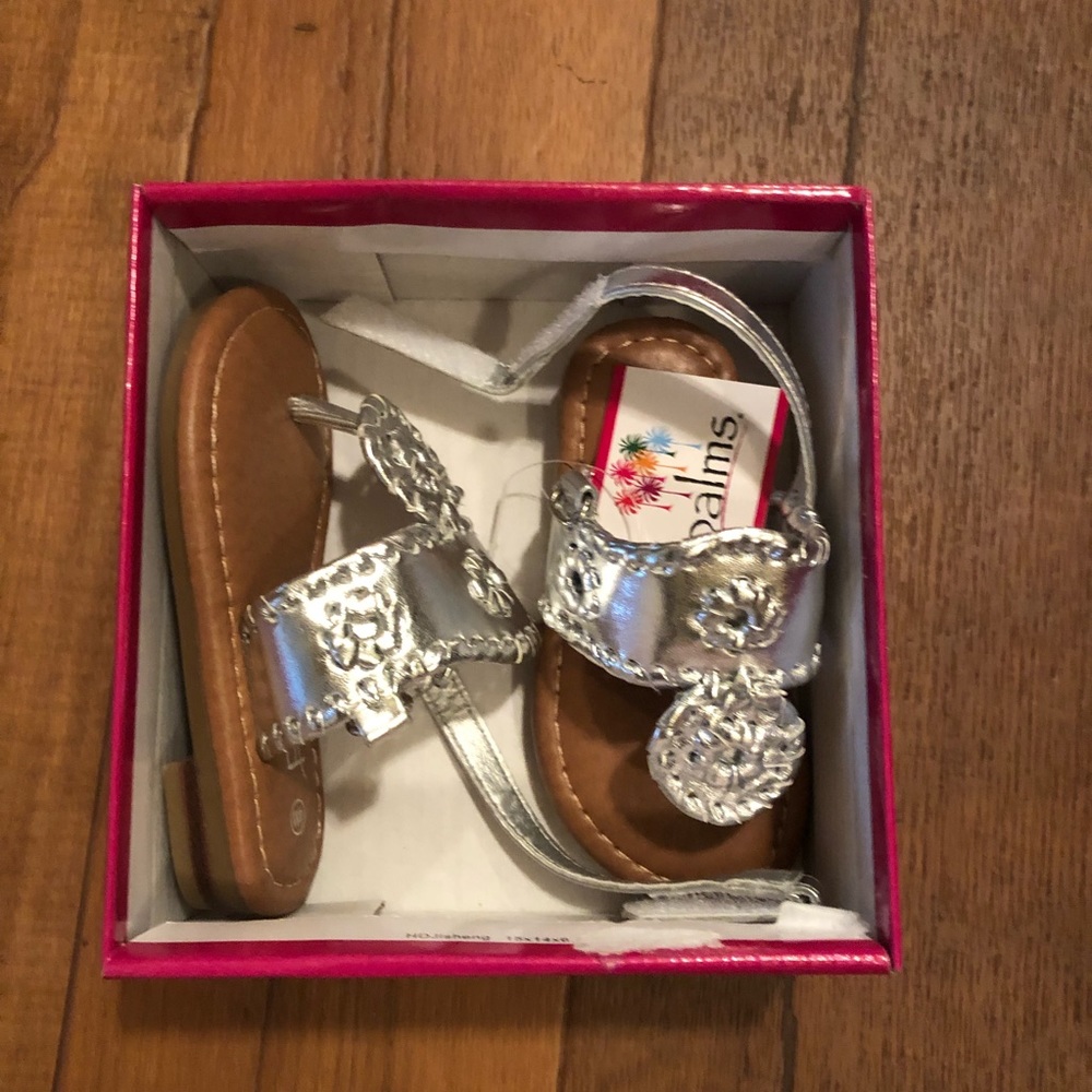 Silver Infant Sandals